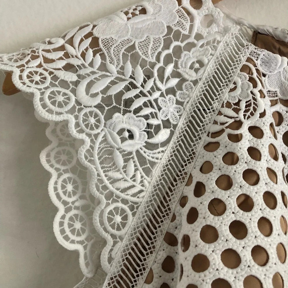 NWT Catherine Deane White Carry Lace Dress 4 - Picture 9 of 13